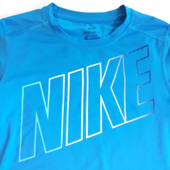 NIKE Boys Shirt Size Medium Long Sleeve Tee DRI-FI - Picture 7 of 7